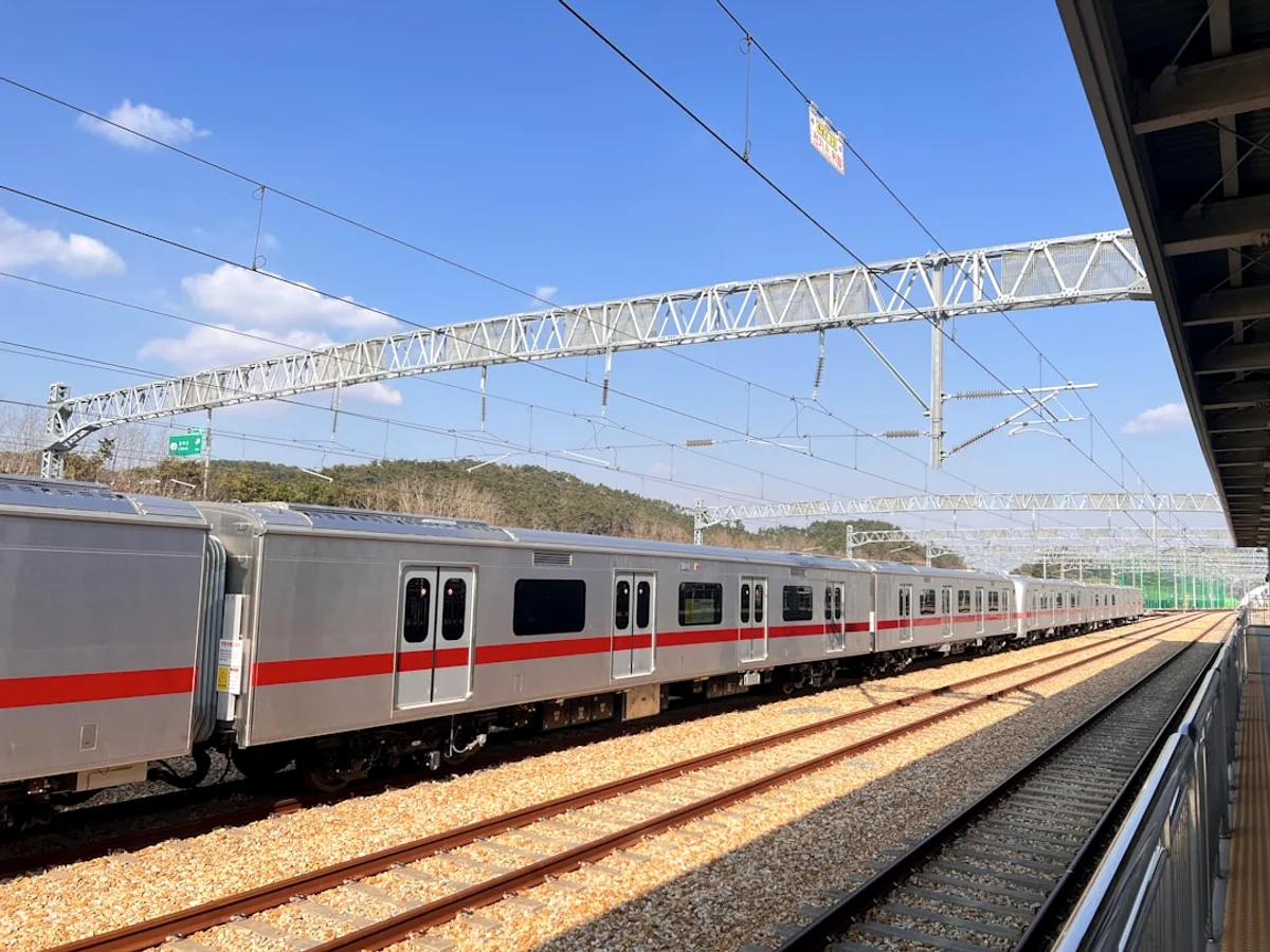 A train on the railway tracks related to Comprehensive guide explaining the in Korea